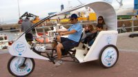 Lanzan innovador servicio de “ecotaxis” turísticos gratuitos que funcionarán este verano en el Puerto
