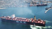 Con arribo de nave MSC SHUBA con capacidad de 12 mil TEUs, TPS inicia atención de nueva generación de portacontenedores.