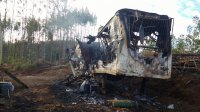 Siniestro inicio del nuevo año en la Décima Región con un atentado terrorista que devastó empresa maderera