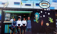 Alumnos de Liceo Poeta Vicente Huidobro de Cartagena realizan práctica en food truck Amares