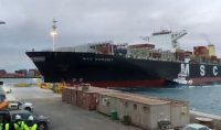 Puerto San Antonio se refiere a exitoso atraque de megabuque MSC Margrit que motivó la viralización de videos y fotos.