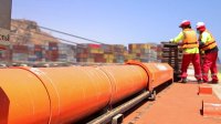 Terminal Puerto Arica TPA, pionero en América en utilizar el sistema shoretension para contrarrestar marejadas destaca su uso
