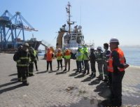 TPS realiza simulacro de derrame de hidrocarburos con rescate de heridos.
