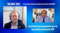 Tasa Unica Portuaria, Inversiones Portuarias, Ventanilla Única, Apertura del Cabotaje, Delincuencia. En Balance 2003 de ASONAVE. Tasa Unica Portuaria, Inversiones Portuarias, Ventanilla Única, Apertura del Cabotaje, Delincuencia. En Balance 2003 de ASONAVE.