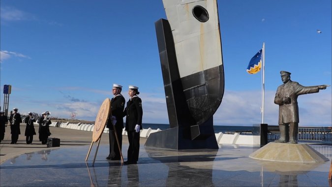 Punta Arenas rindió homenaje al Piloto Pardo a 109 años de su histórica hazaña antártica.