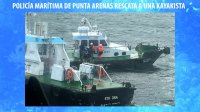 Patrulla terrestre de la Policía Marítima coordinó salvamento de kayakista a la deriva en sector de Chabunco