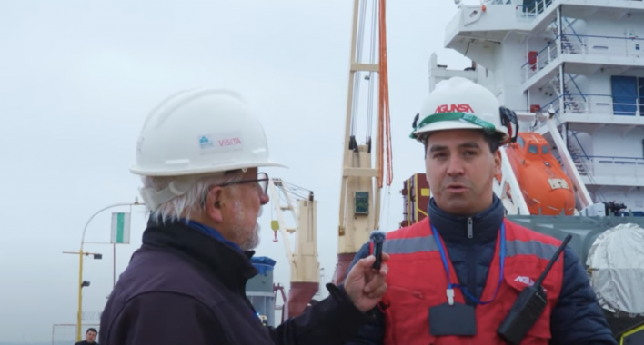 La descarga de equipos sobredimensionados destinados a ENAP Concón que realizó el Muelle Asimar de Quintero.