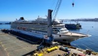Esta mañana arribó al Sitio 8 de TPV y hasta el miércoles estará en Valparaíso el imponente crucero Viking Jupiter