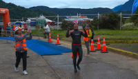 Emporcha nuevamente fue parte del triatlón "Patagonman" y apoyo a competidores locales