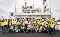 Recalada inaugural del Kota Odyssey de la naviera PIL en San Antonio Terminal Internacional