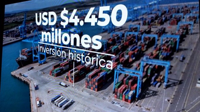 Espectacular video de megaproyecto portuario chileno de Puerto Exterior