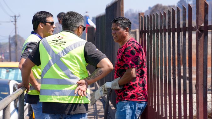 DP World en Lirquén despliega apoyo integral para damnificados.