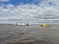 SAAM Towage lidera en Uruguay la descarga y traslado del catamarán eléctrico más grande del mundo